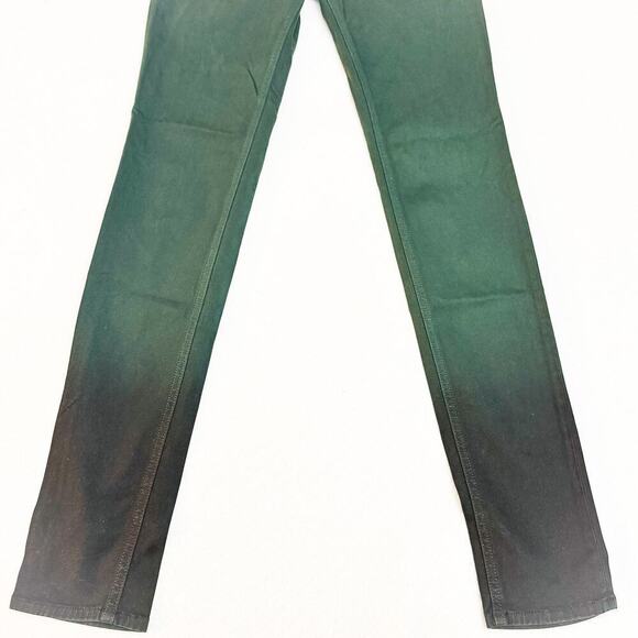 Rag & Bone Legging Green Denim Ombre Jeans Size 27 - Picture 4 of 9